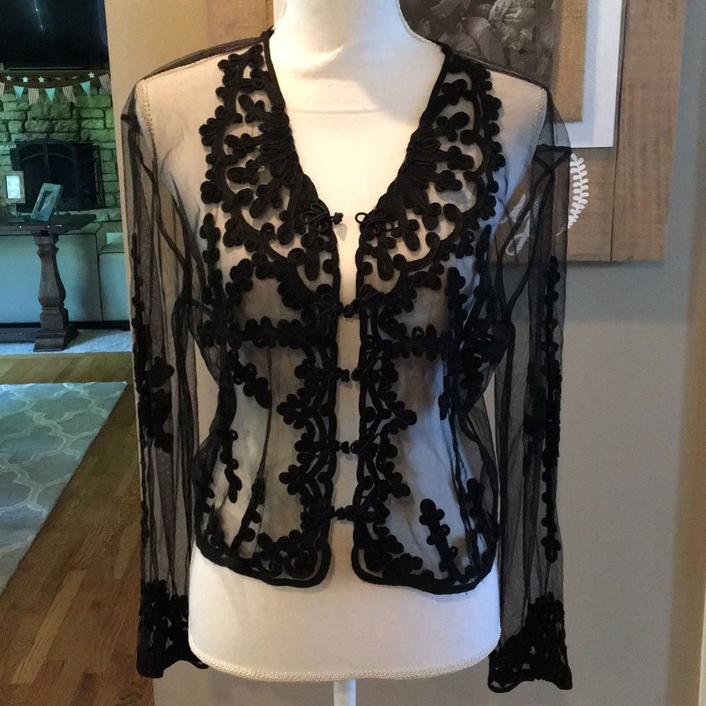 Black Lace Formal Jacket